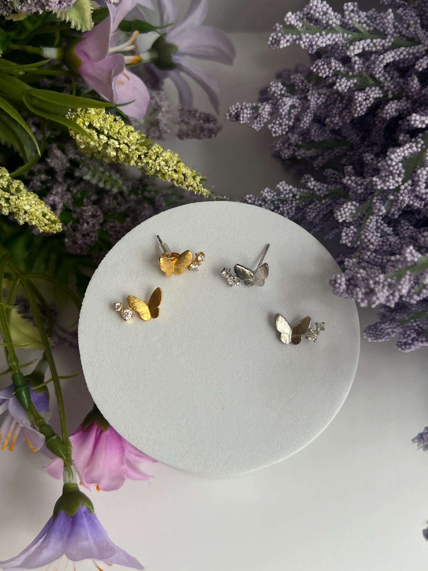 Crystal Butterfly Earring