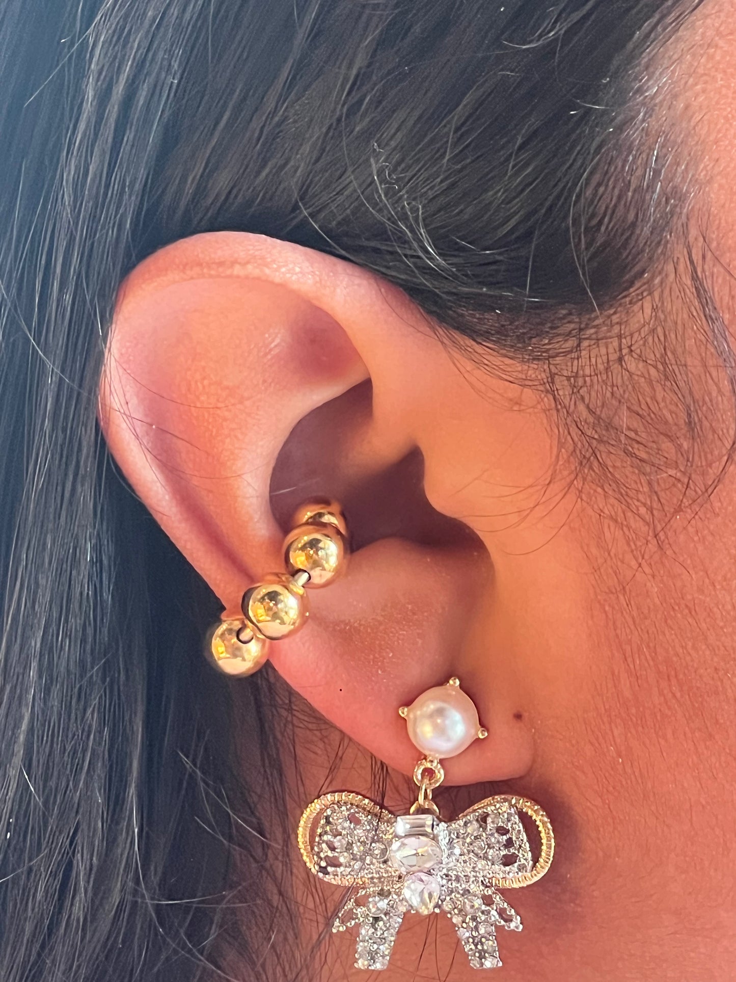 Bow Sparkly Earring