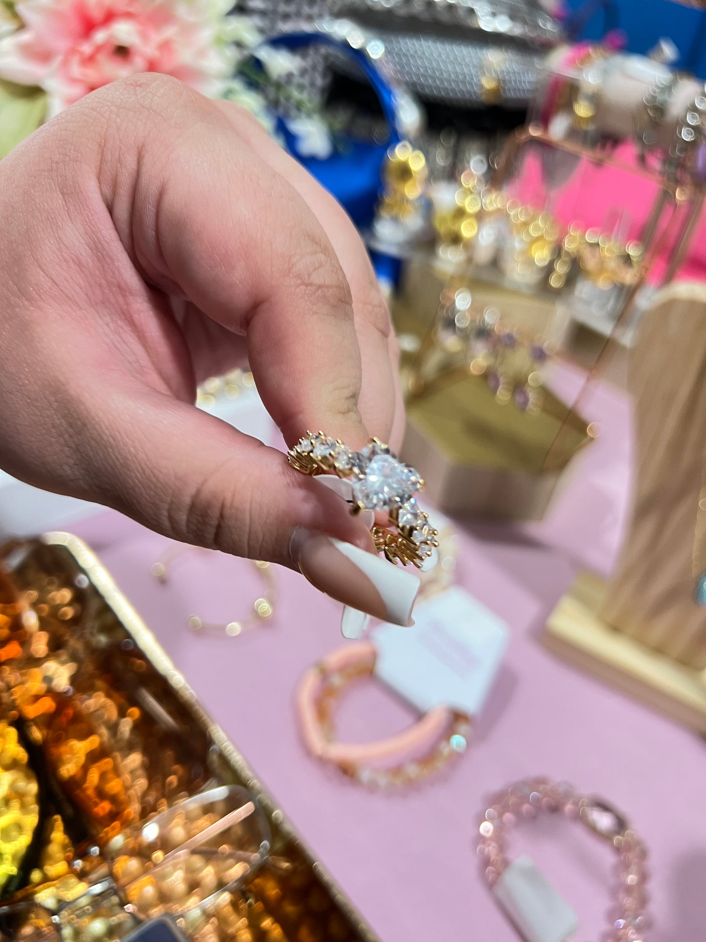 Corazon Stone Heart Rings