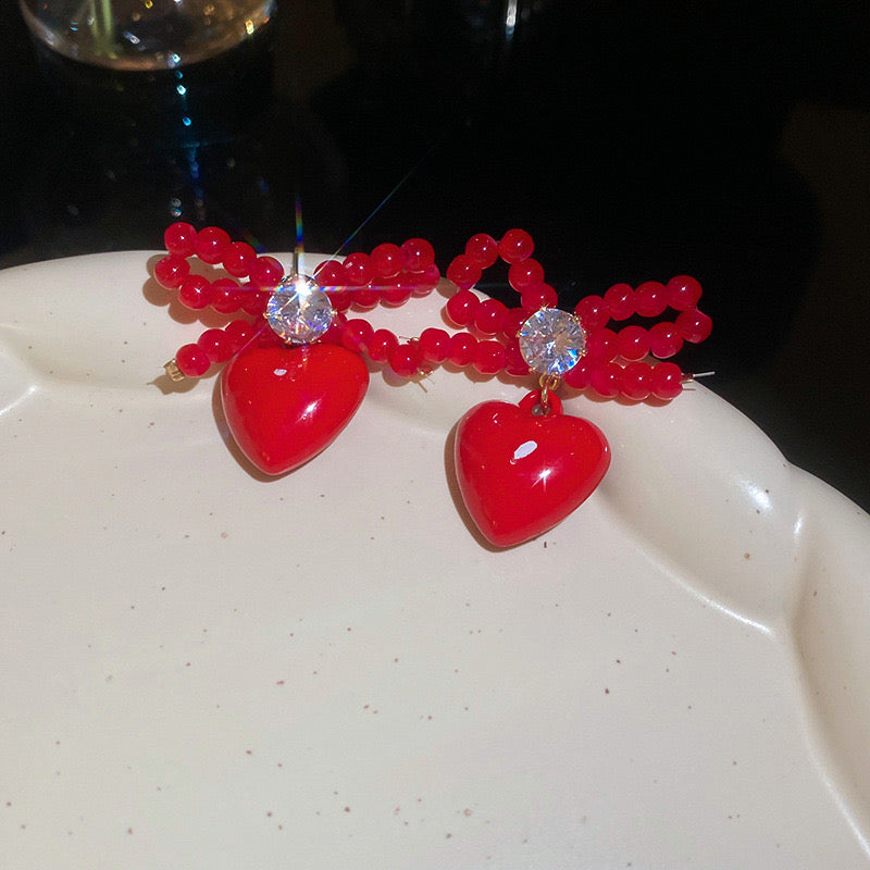 Coquette Heart Earrings