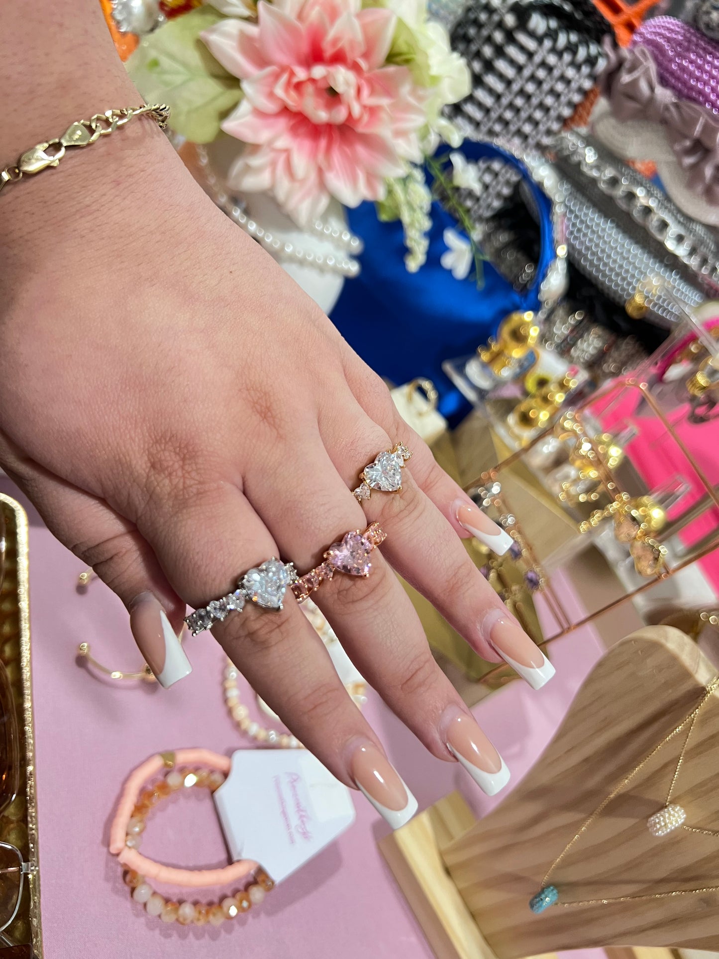 Corazon Stone Heart Rings