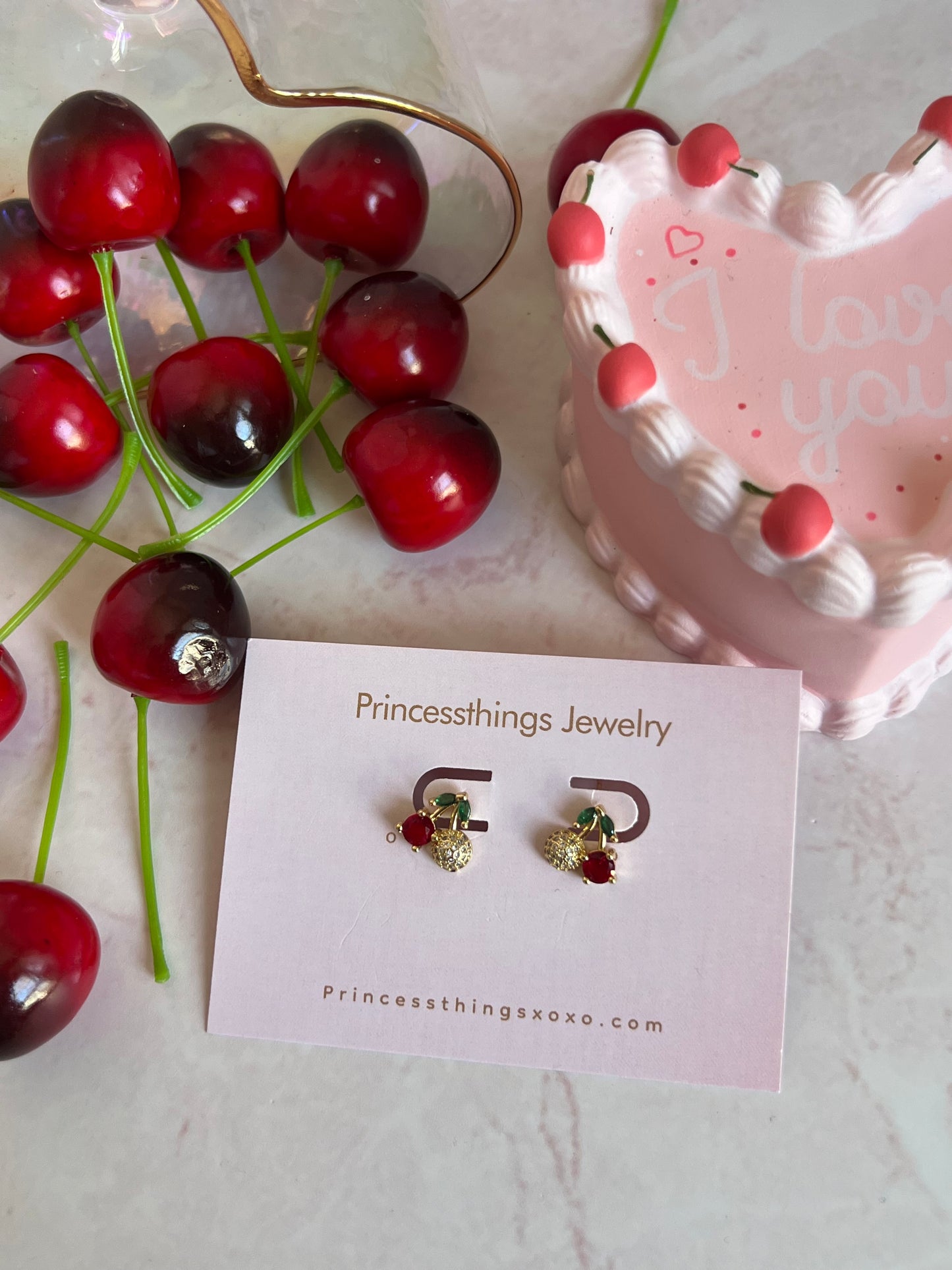 Cherrie Love Stud Earrings