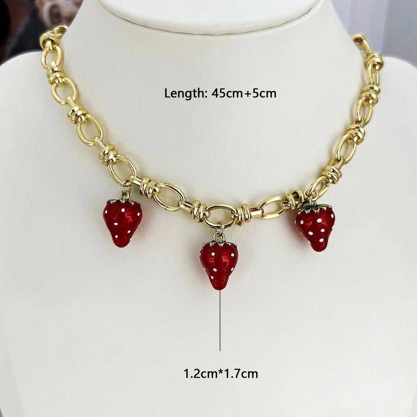 Strawberries Necklace