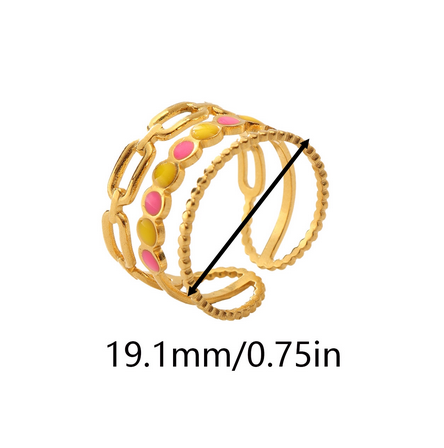 Daisy ring adjustable ring