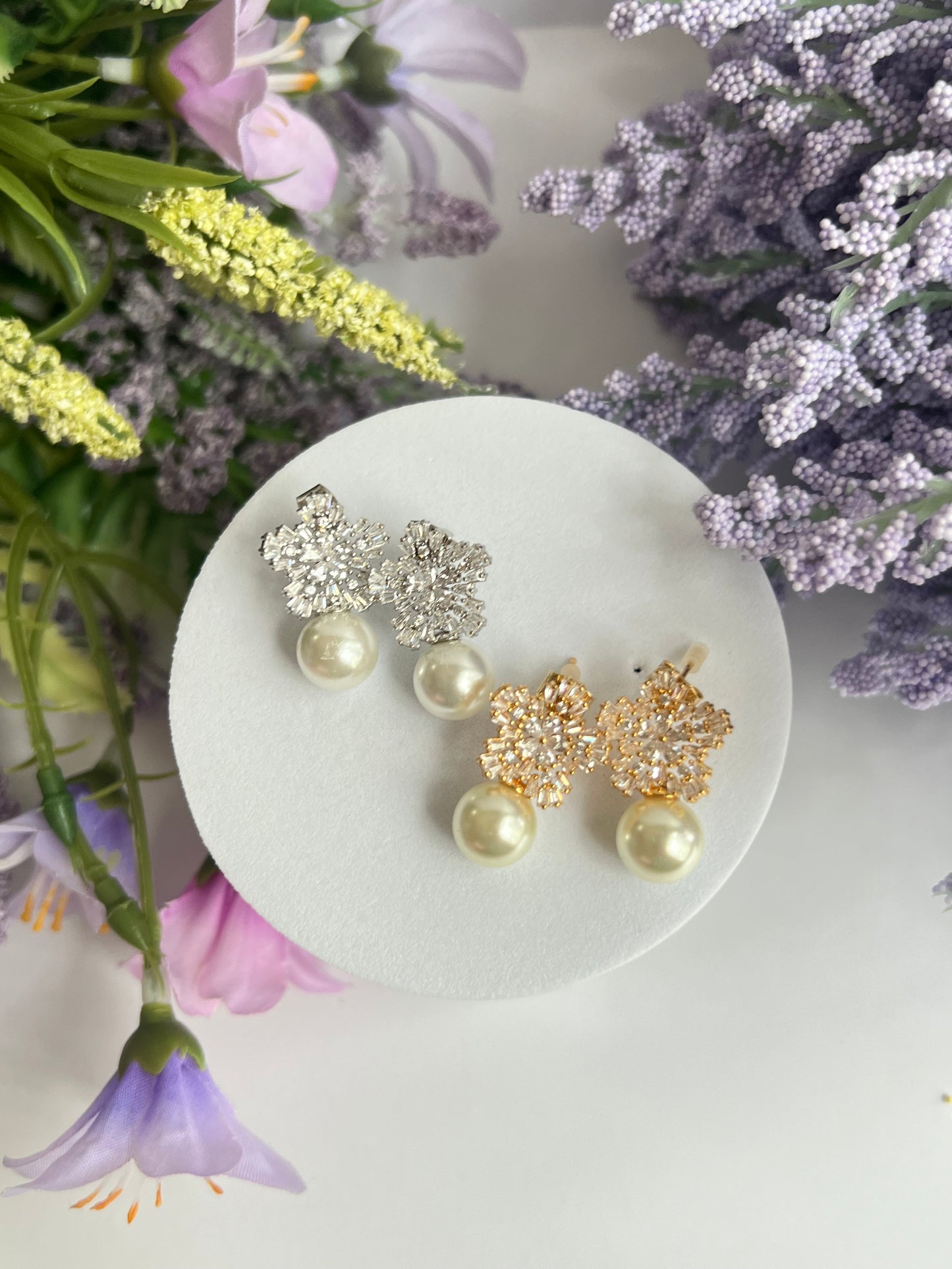 Crystal Flower Earring