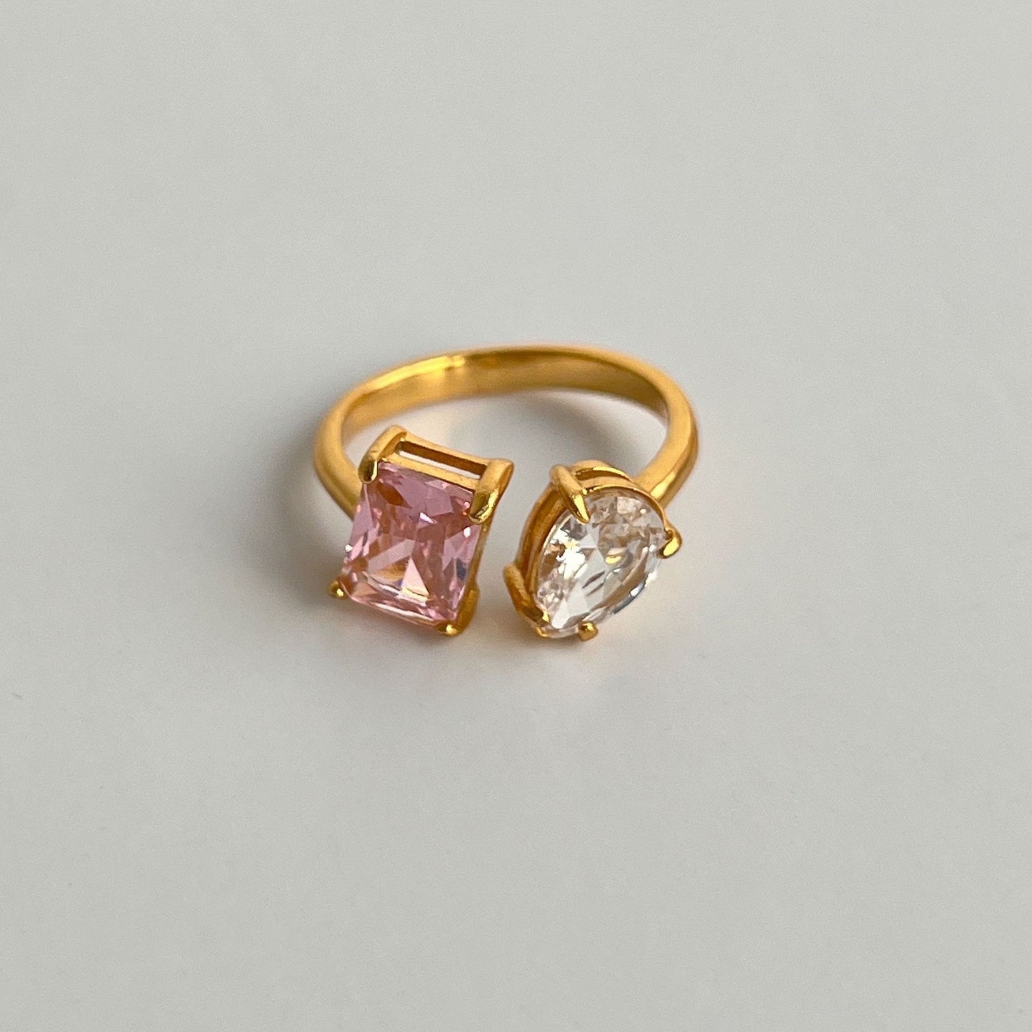 Adjustable Holiday Pink Ring