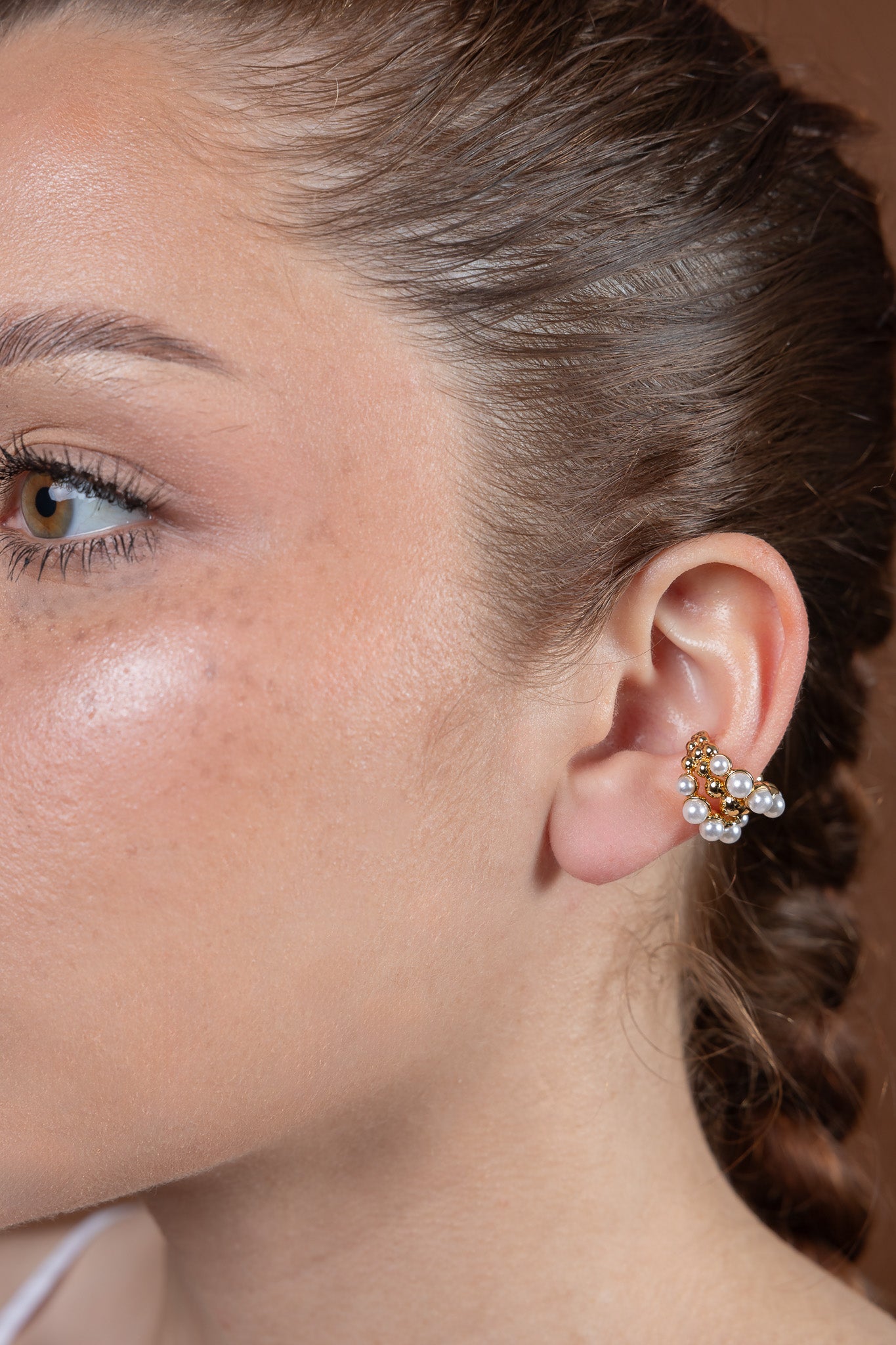 Pearl Earcuff 18k gold filled