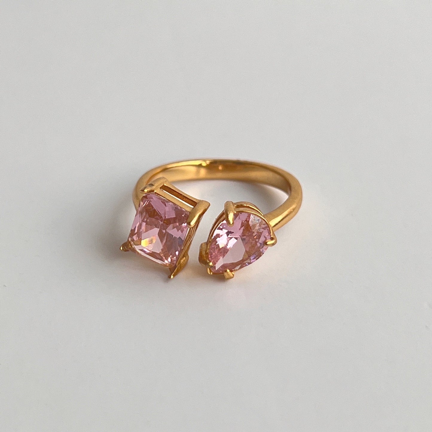 Adjustable Holiday Pink Ring