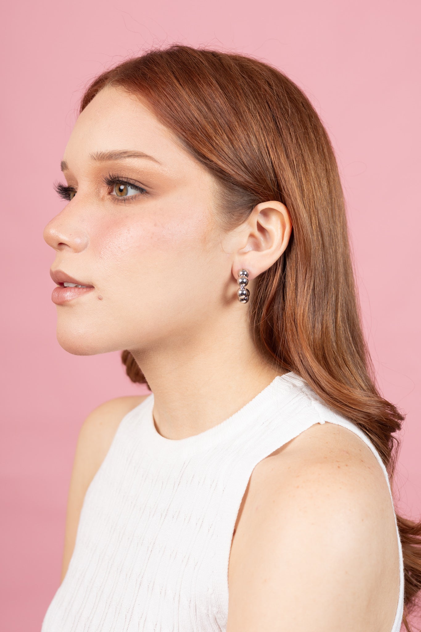 Monica mini hoop (silver)