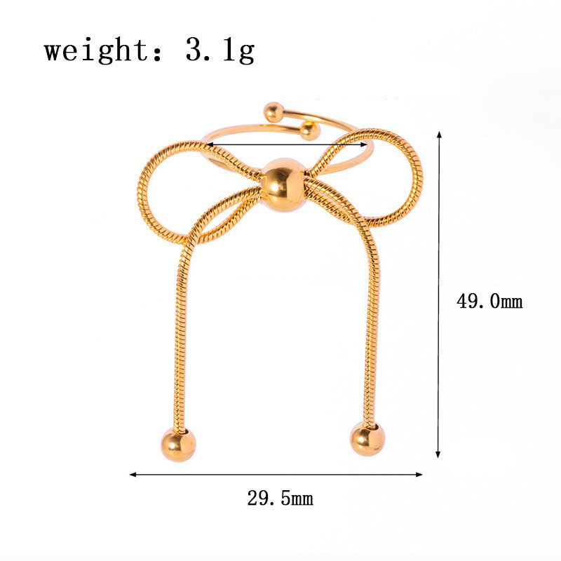 Bow Adjustable Ring