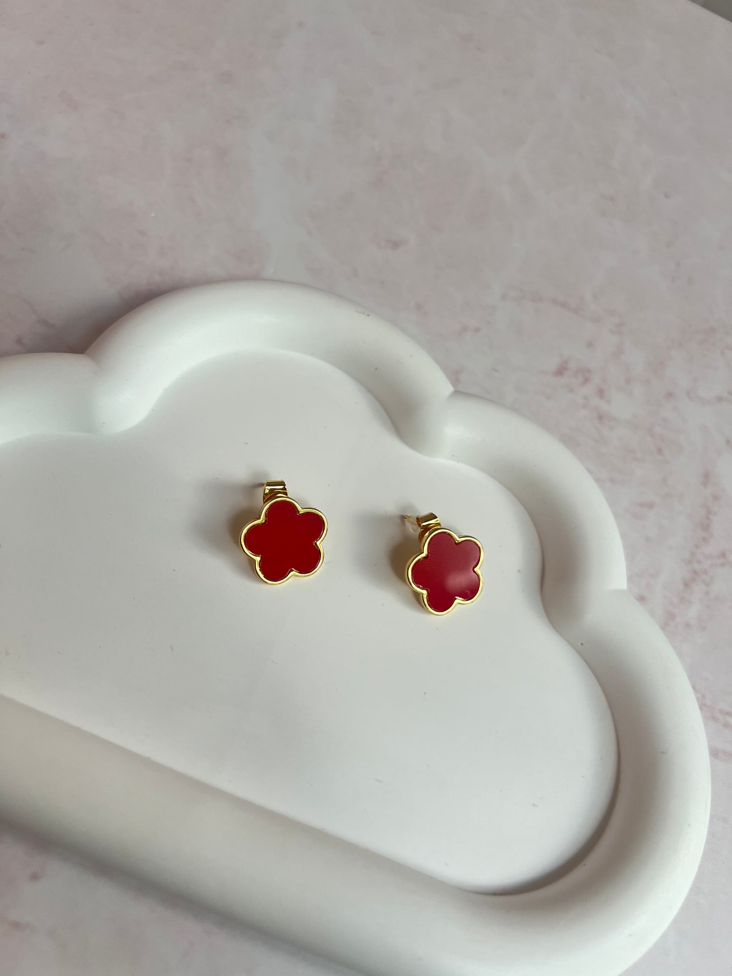 Van Red Earrings