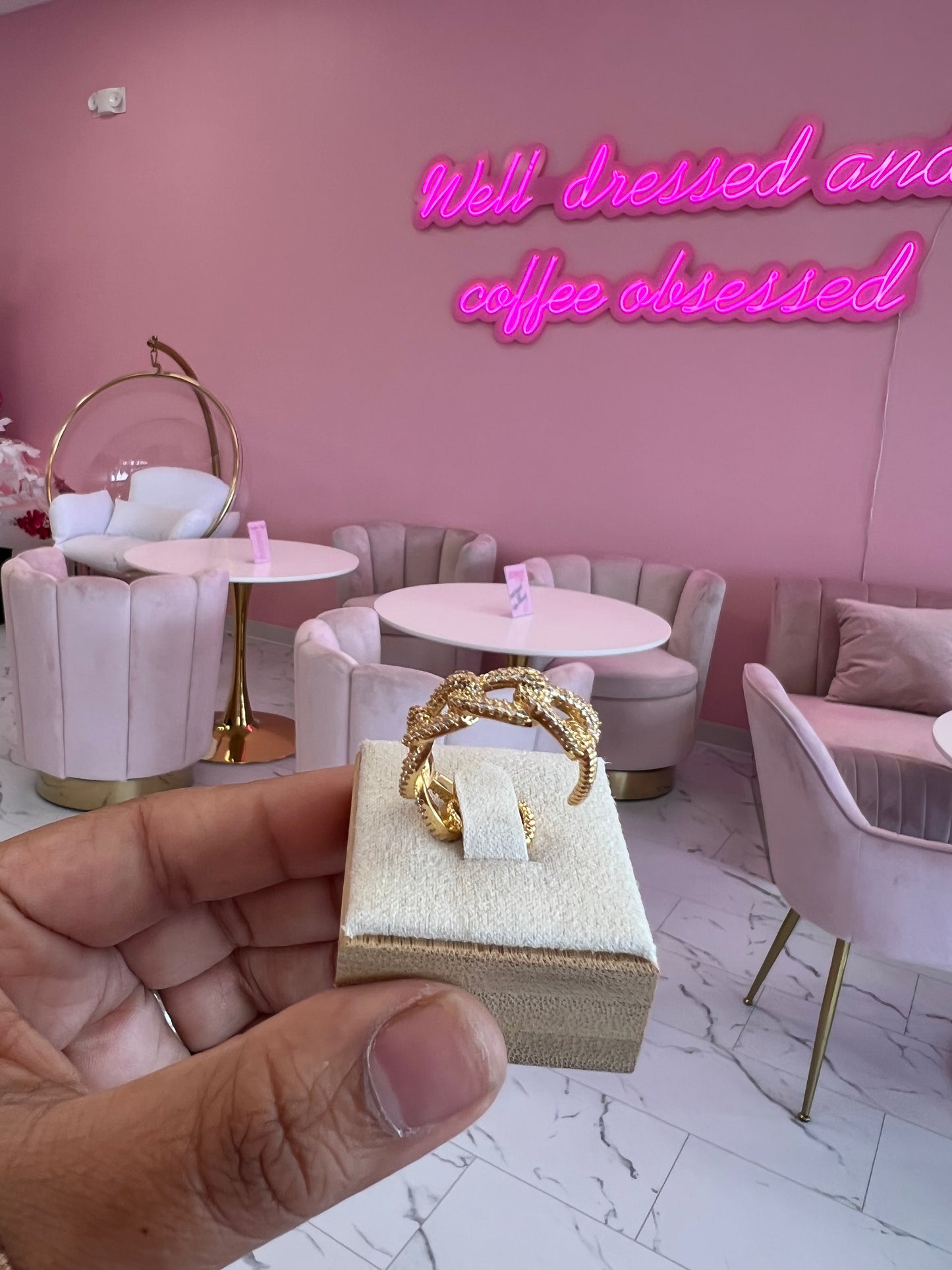 Open back ring