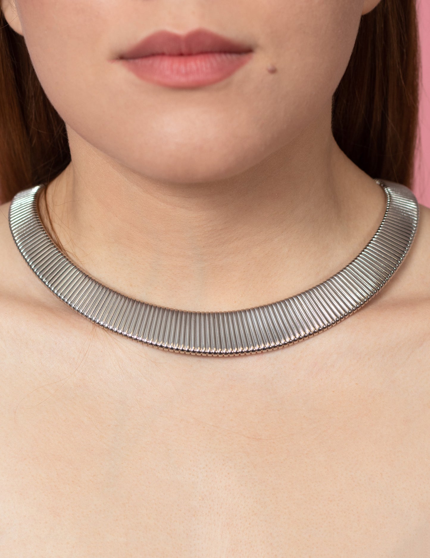 Snake Statement Silver Necklace