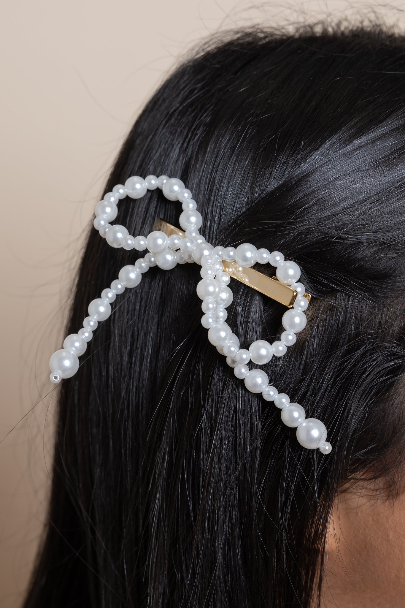 Hair clip pearl