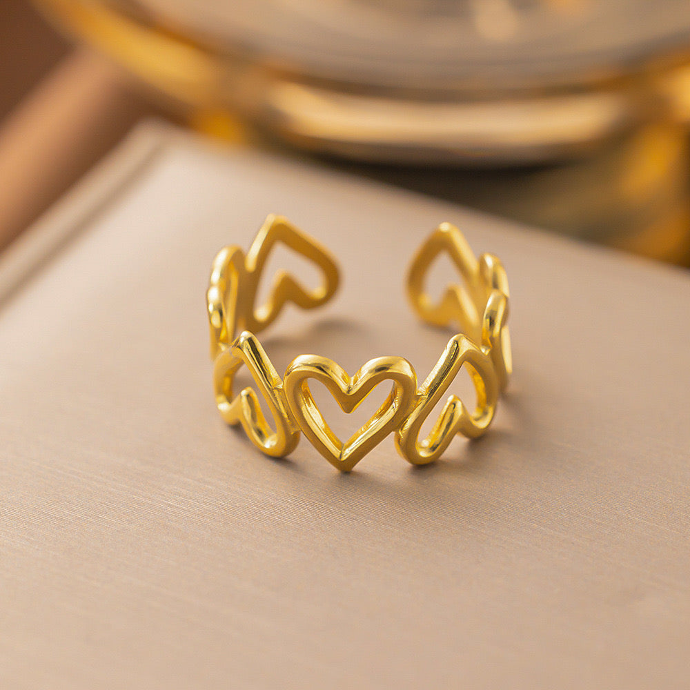 Heart Gold Ring