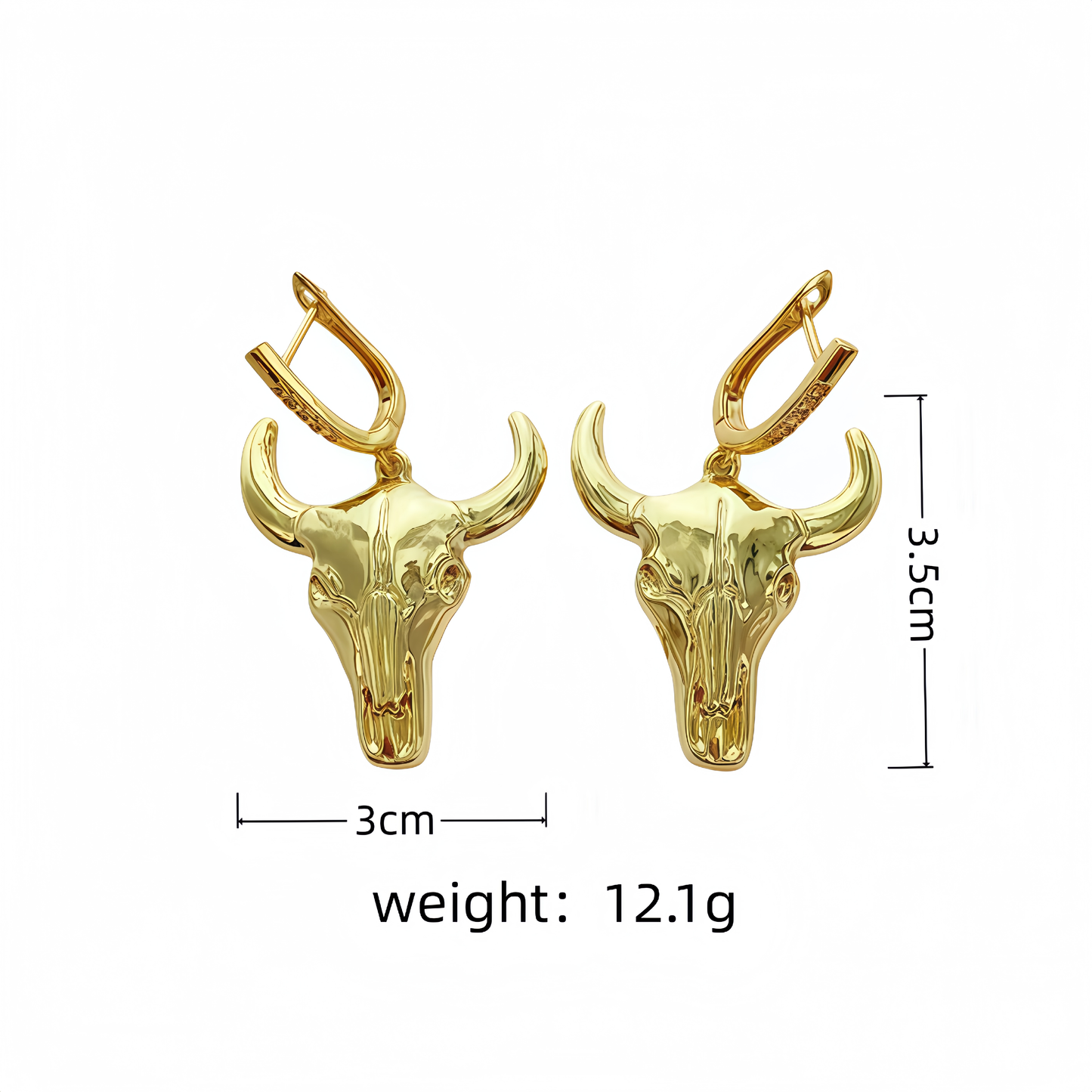 Bull statements earrings