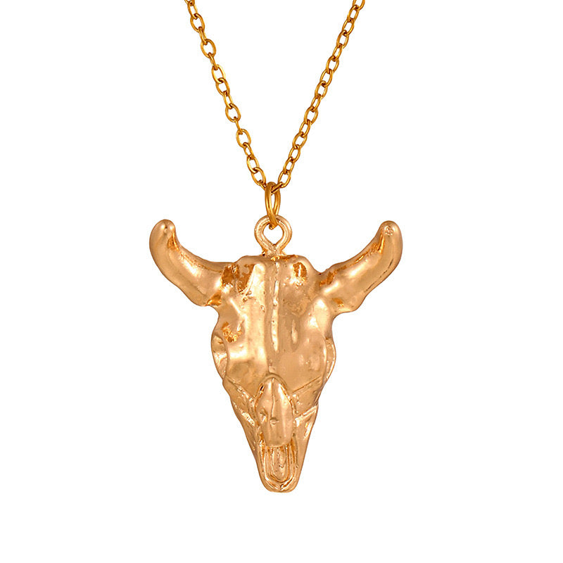 Bull statement necklace