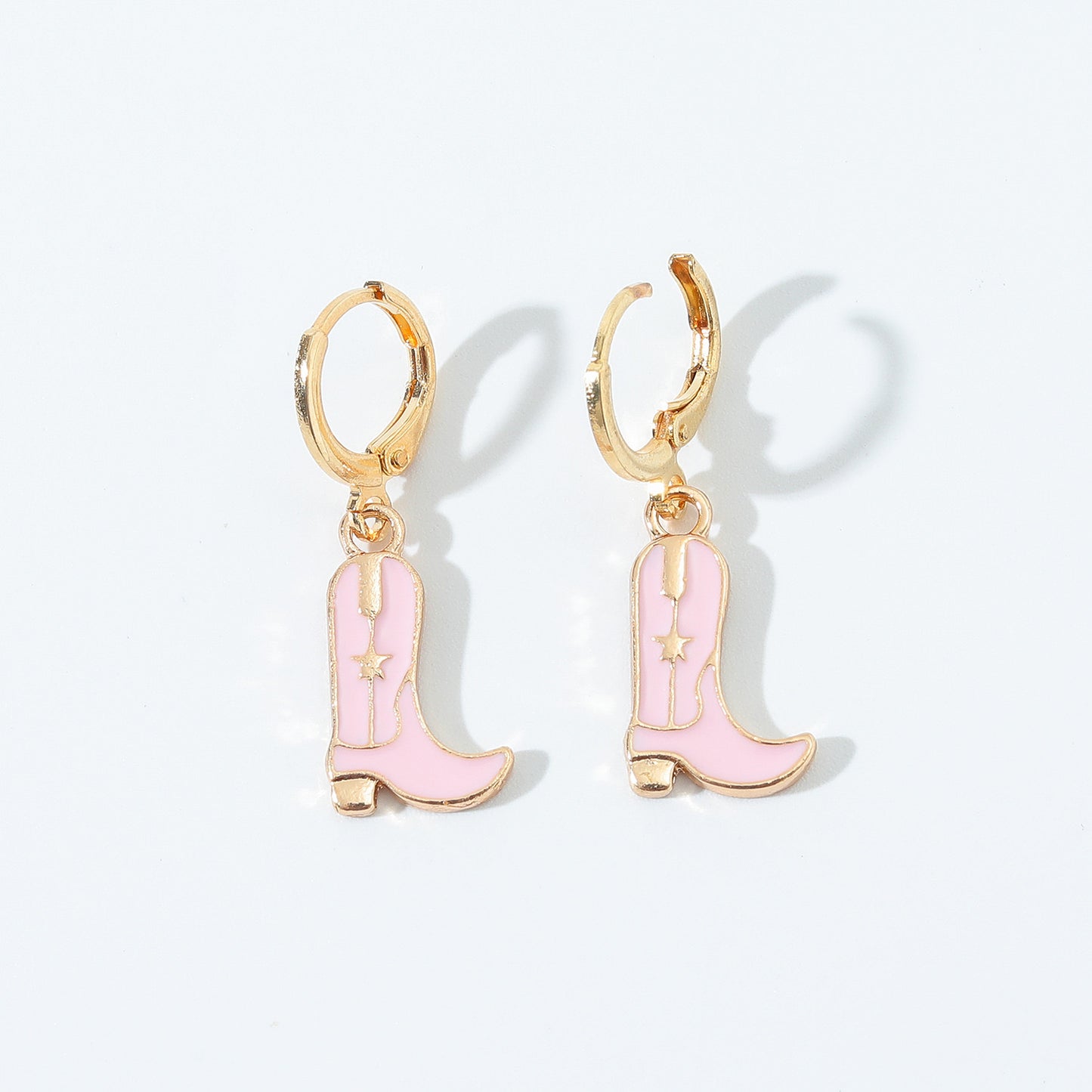 Cowgirl boot earrings