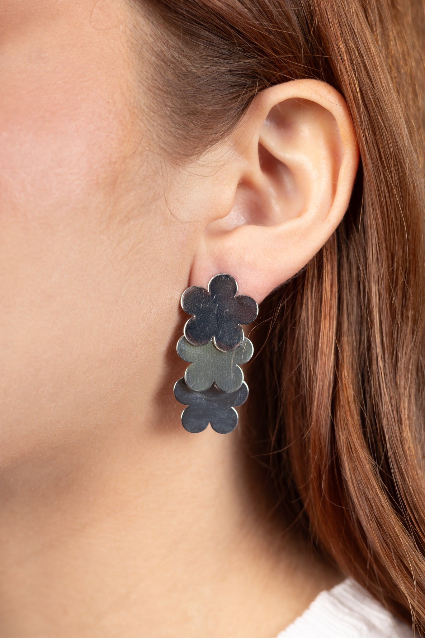 Flower Silver Earring