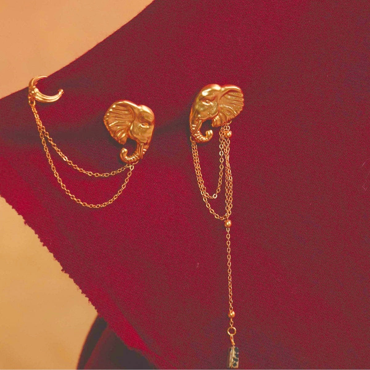 Elephant Earrings/cuff