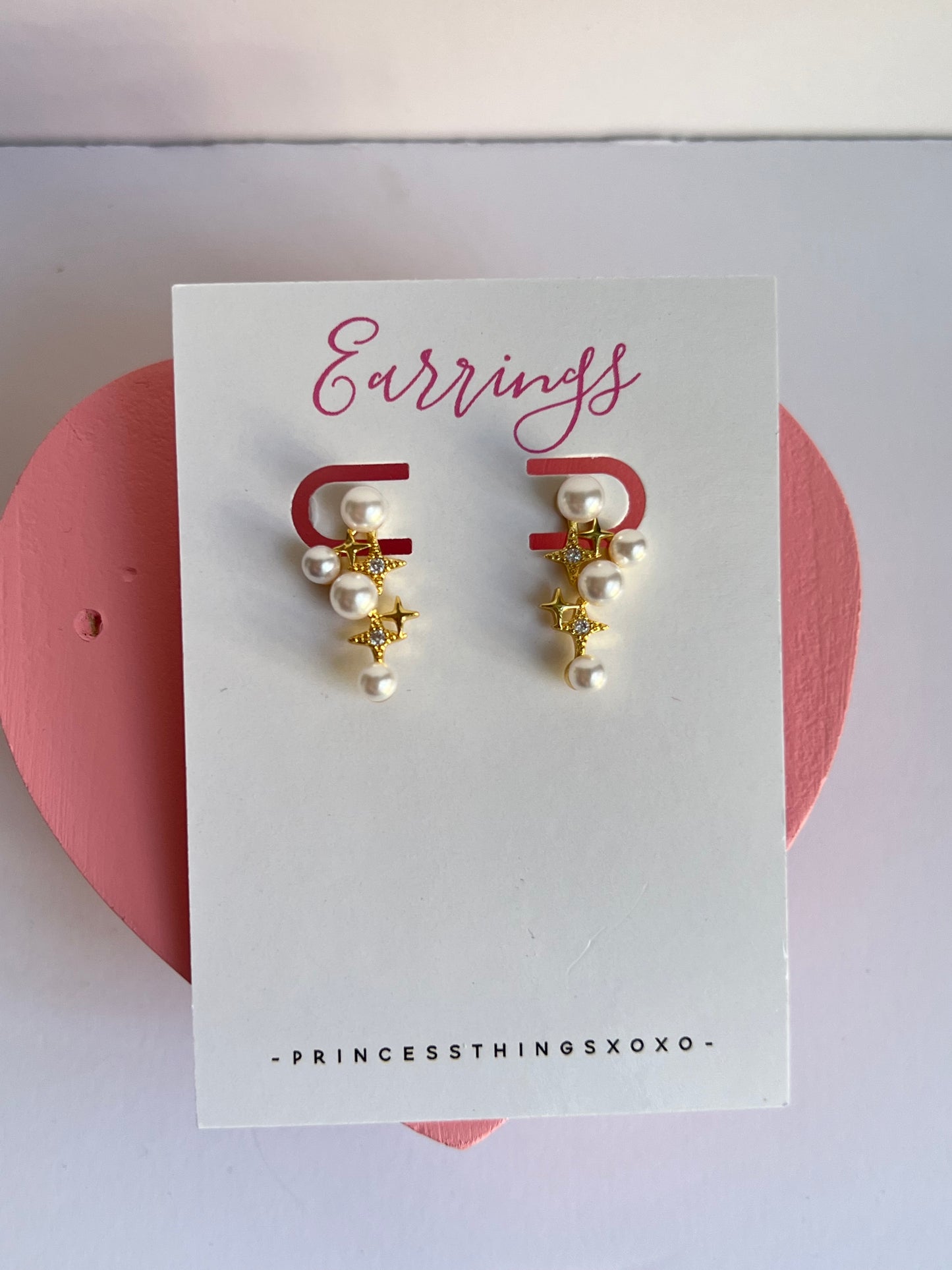 Pearl Dainty Earring Gold Dipped