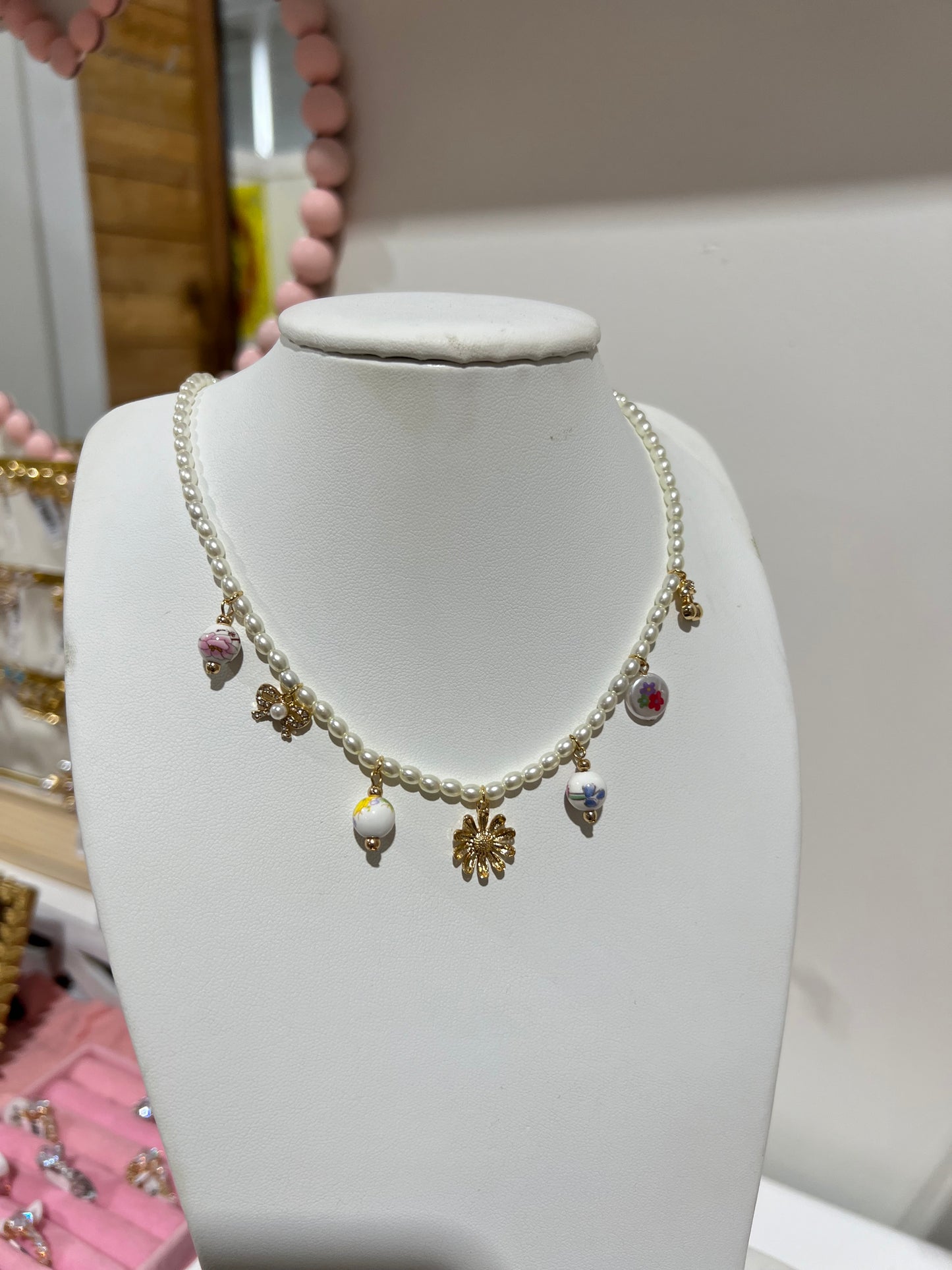 Cherry charm necklace