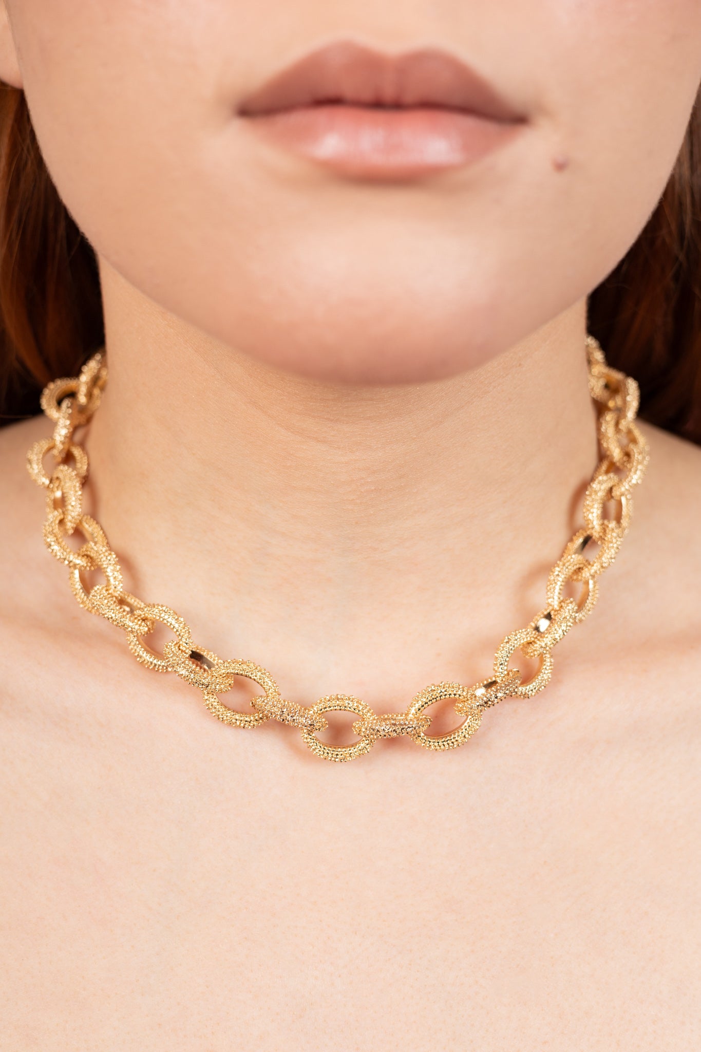 Chain link necklace (Gold)