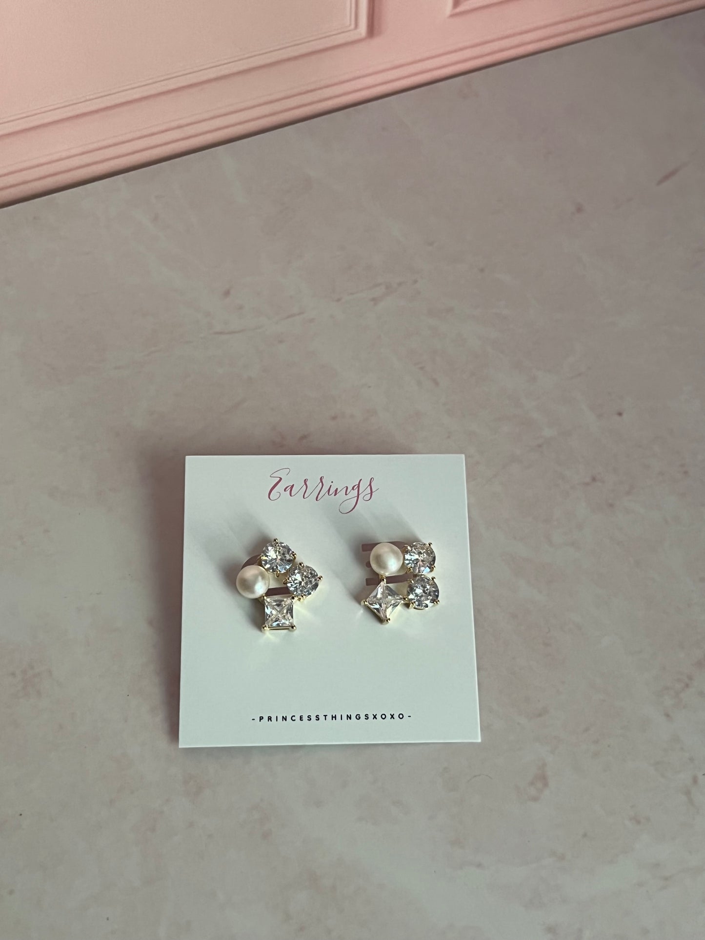 Pearl stud rhinestones