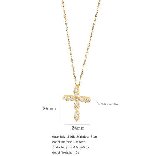 Cross Statement necklace