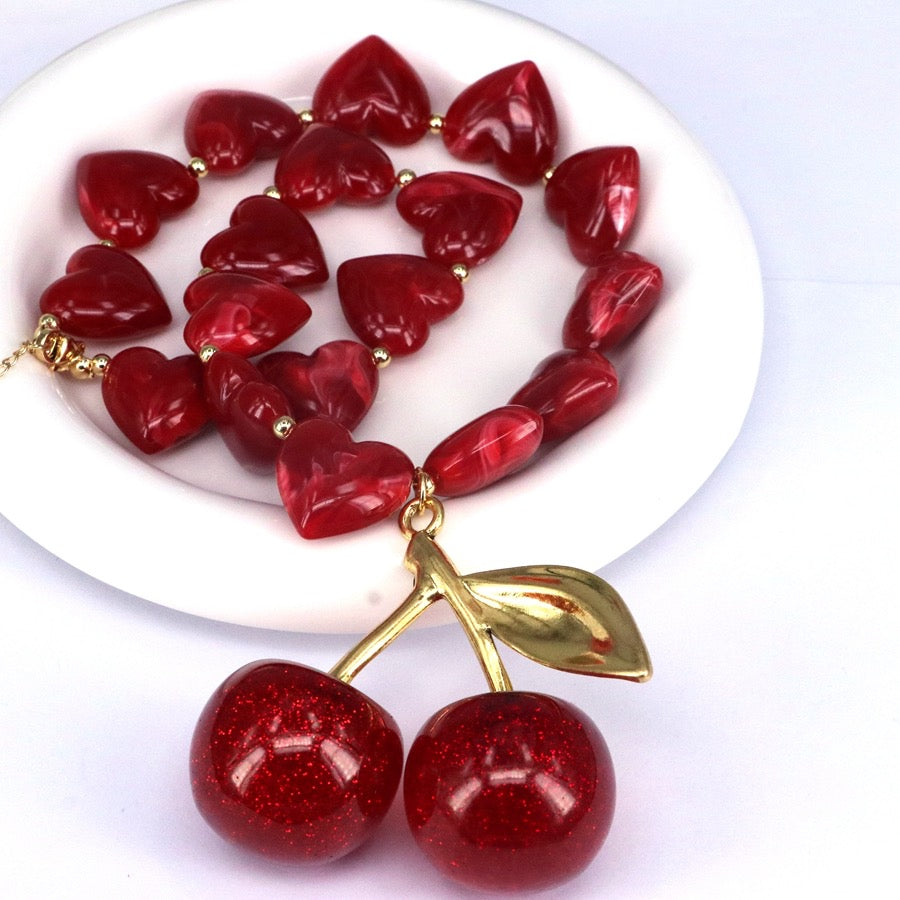 Jumbo Cherry Necklace