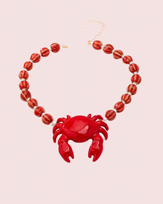 Crab Necklace Statement